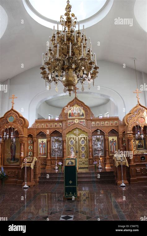 Eastern orthodox church interior hi-res stock photography and images - Alamy