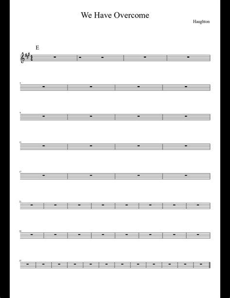 Lead Sheet Template Too sheet music download free in PDF or MIDI