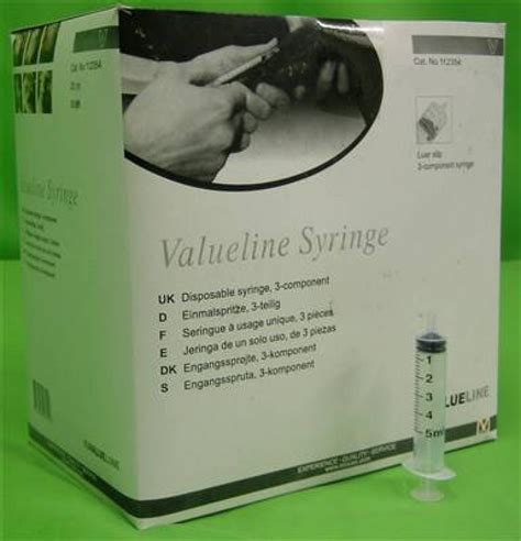 Buy Valueline Disposable Syringes 5ml 100 Pack from Fane Valley Stores Agricultural Supplies