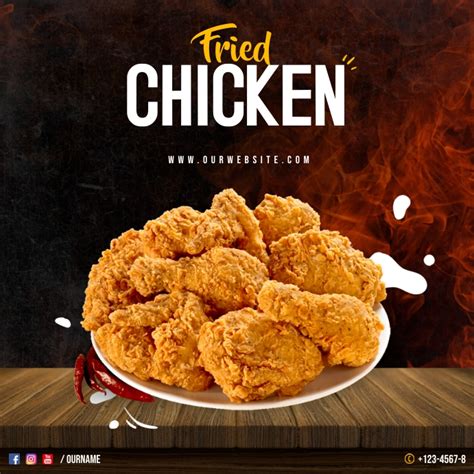 Copy of Fried Chicken Promo | PosterMyWall