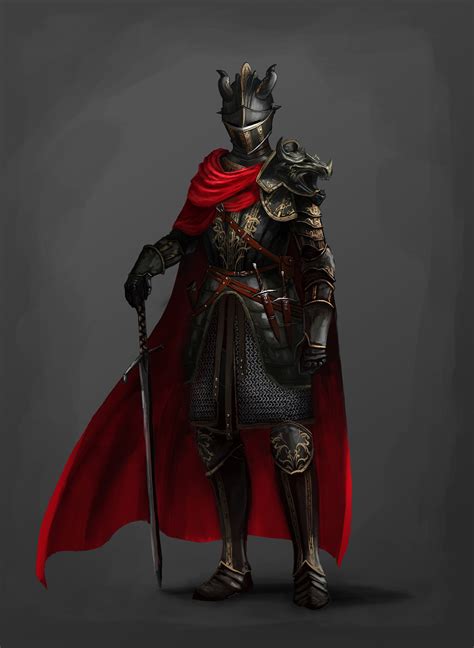 ArtStation - Concept: Knight in black armor