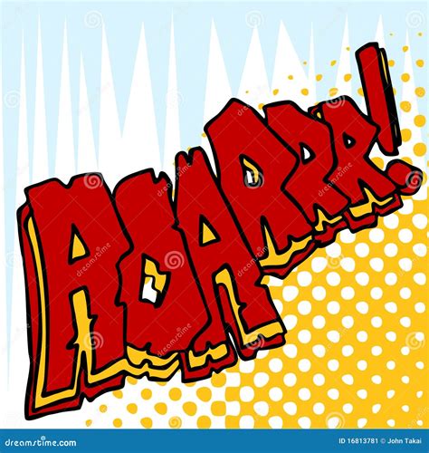 Angry Roar Sound Effect Text Stock Vector - Image: 16813781