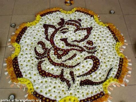 Beautiful Ganesha Rangoli Designs, Rangoli Ganesha, Ganesh Pattern Rangolis