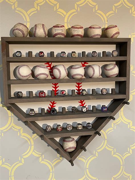 Homeplate Ring & Baseball Display sr - Etsy in 2022 | Baseball display ...