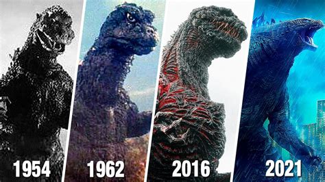 EVOLUTION of GODZILLA in Movies - from 1954 to 2021 | Godzilla vs. Kong ...