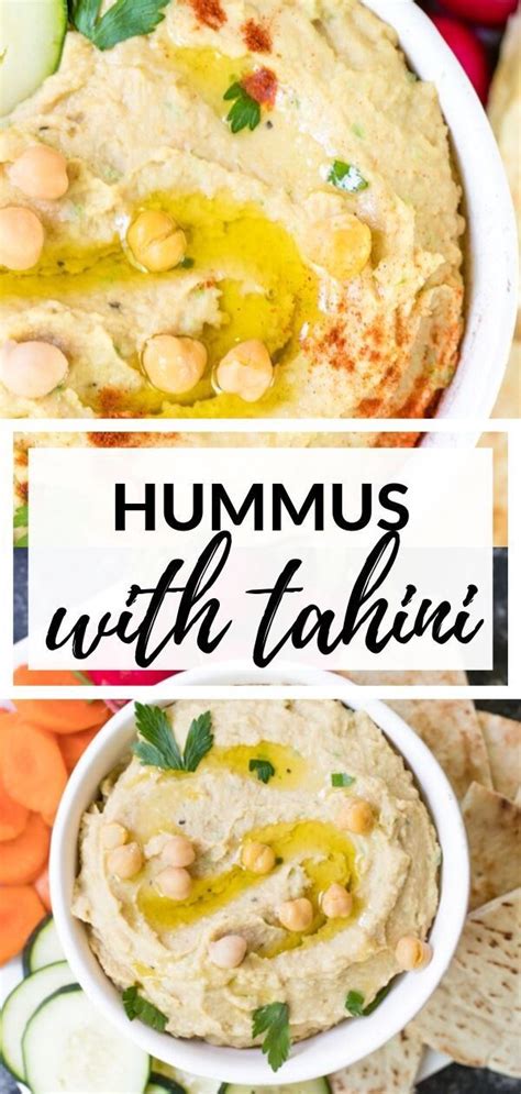 Hummus Recipe With Tahini | Recipe | Hummus recipe with tahini, Hummus, Tahini recipe