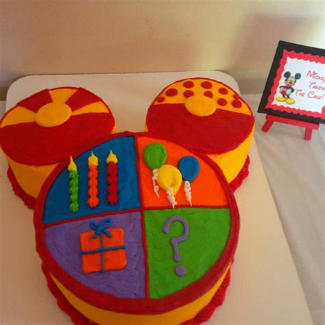 Toodles birthday cake but make as a wall decoration instead | Mickey mouse birthday cake, Mickey ...