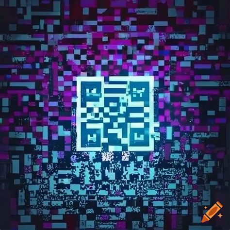 Background with qr code design on Craiyon