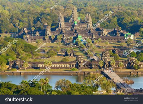 Aerial View Of Angkor Wat Stock Photo 110917883 : Shutterstock