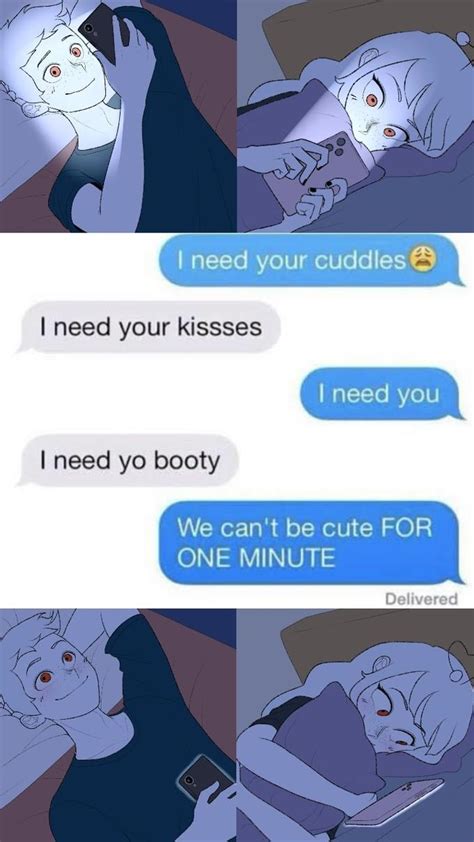 Couple Texting In Bed Meme Template