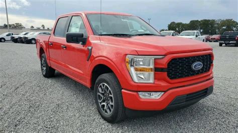 2021 Ford F-150 STX Race Red "18 wheels" - YouTube