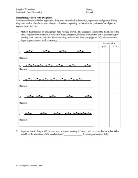 Describing Motion with Diagrams (1dmot part 4)