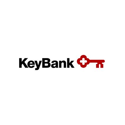 the key bank logo is red and black