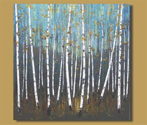 Abstract Paintings Of Birch Trees – Warehouse of Ideas