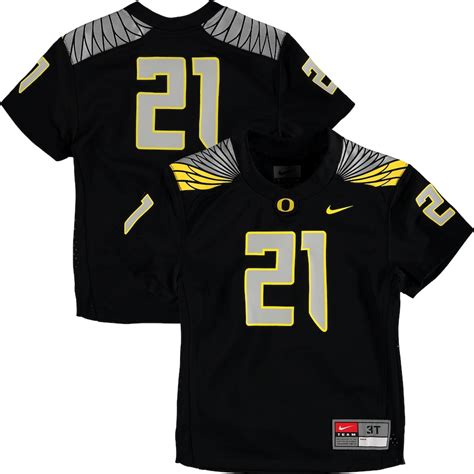 #21 Oregon Ducks Nike Toddler Replica Football Jersey - Black