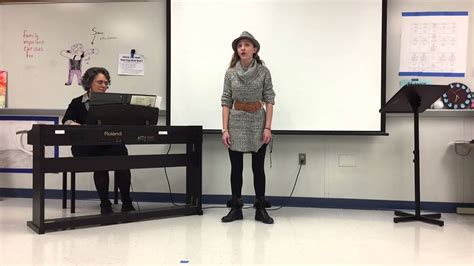 Bernadette at ISSMA Solo and Ensemble Performing "Verborgenheit (No. 12 from Mörike-Lieder ...