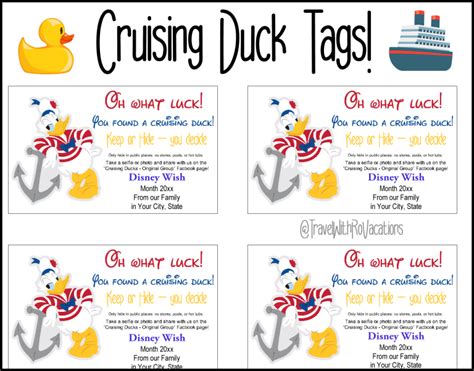 What is a Cruise Duck?? – Travel With Ro