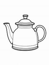 Kettle coloring Pages sketch template