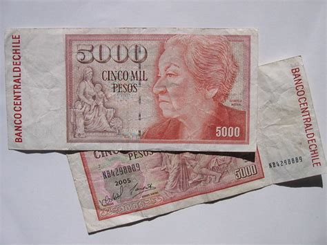 Chilean 5,000 peso bills | Worth about $10 at current exchan… | Flickr