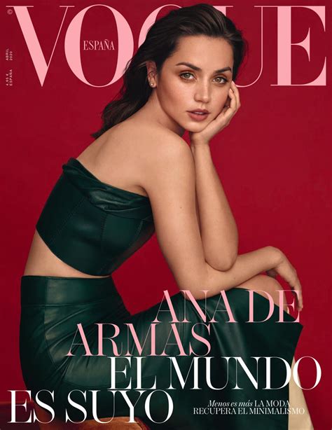 ANA DE ARMAS in Vogue Magazine, Spain April 2020 – HawtCelebs