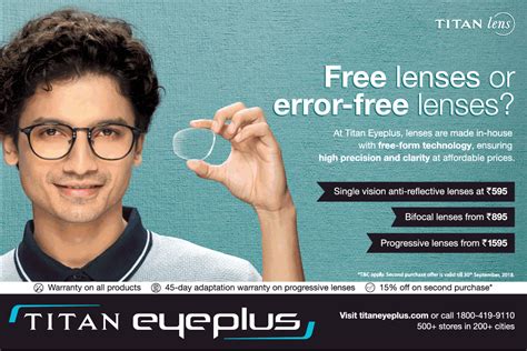 Titan Eye Plus Free Lenses Of Error Free Lenses Ad - Advert Gallery