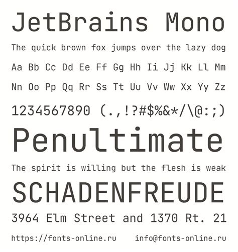 JetBrains Mono font