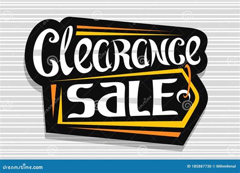 Vector Logo for Clearance Sale Stock Vector - Illustration of marketing, background: 185887730