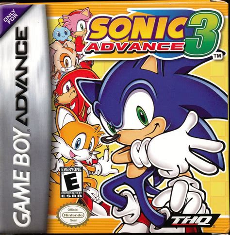 Sonic Advance 3 cover or packaging material - MobyGames