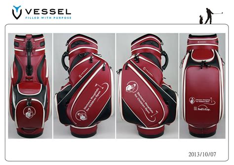 Vessel custom golf bags for the 2013 Shriners Open. #FedExCup #golf