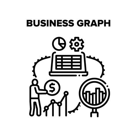 Business Graph Vector Black Illustration 17370425 Vector Art at Vecteezy