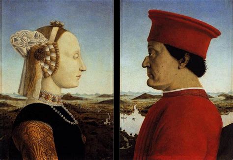 Portraits Federico da Montefeltro and Battista Sforza, 1465 - Piero della Francesca - WikiArt.org