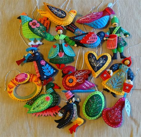 Twelve Days of Christmas Set, Days 1-12 - Etsy | Christmas ornament crafts, Felt ornaments ...