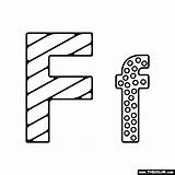 Coloring Letter F Free Pages Download  ATC21S sketch template