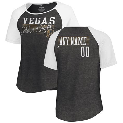 Fanatics Branded Vegas Golden Knights Women's Black Personalized Assist ...