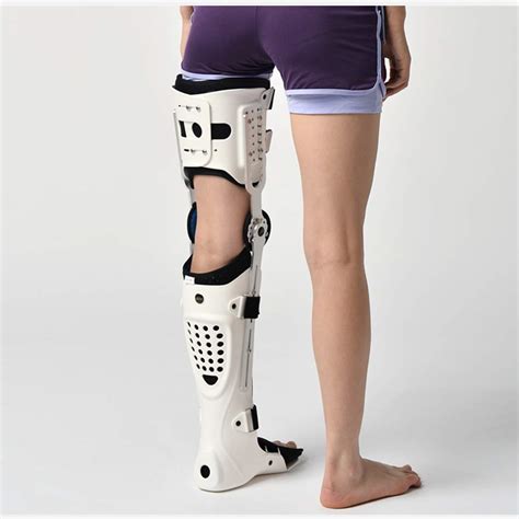 YC° Knee Brace, Knee Ankle Foot Orthosis KAFO Brace Fixed Stiff Thigh Knee Joint Ankle Foot ...