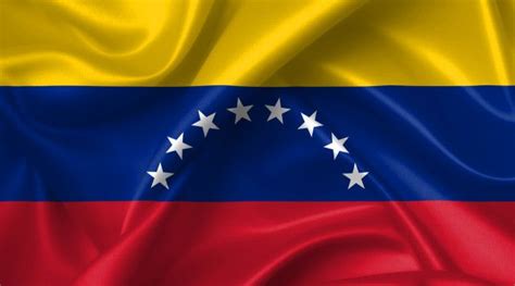 the flag of venezuela is waving in the wind with silky folds and stars on it