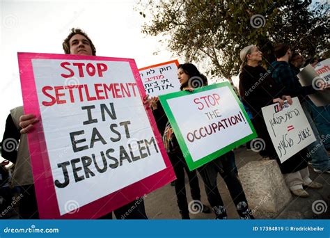 Jerusalem Protest editorial stock image. Image of activism - 17384819