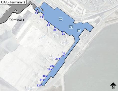 Metropolitan Oakland Airport Map | OAK Terminal Guide