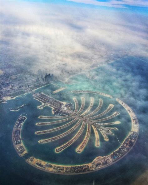 An Aerial View On Palm Jumeirah In Dubai Editorial Photography - Image ...