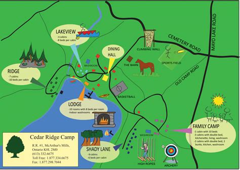 Camp Map – Cedar Ridge