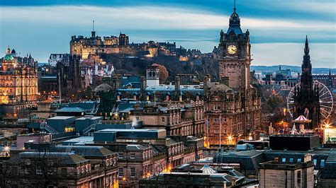 HD wallpaper: city landscape, Edinburgh, Scotland, street, statue ...