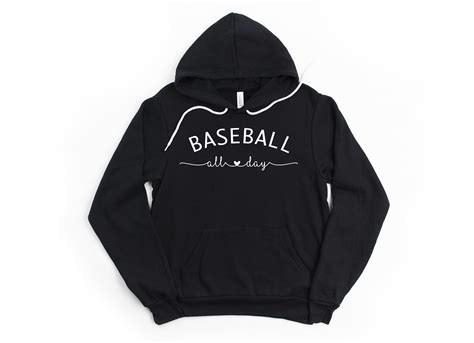 Baseball All Day Custom Baseball Hoodie Personalize With - Etsy