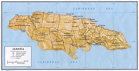 Map of Jamaica