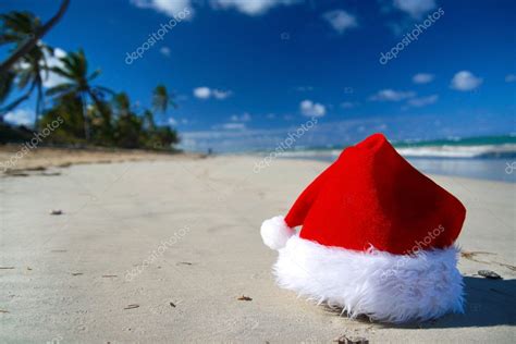 Caribbean Christmas on a beach — Stock Photo © pashapixel #4307893