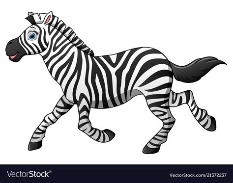 Zebra Cartoon Running