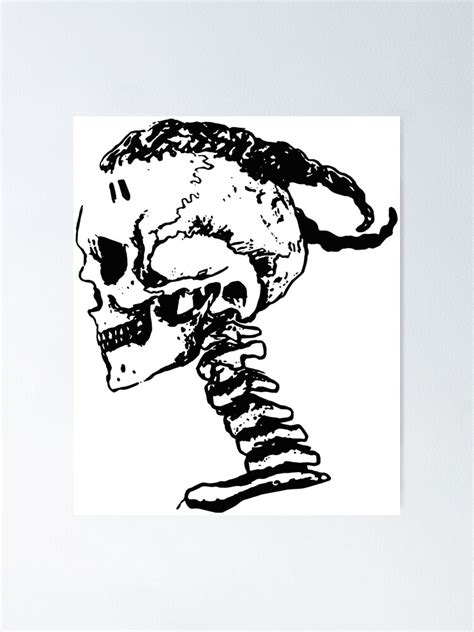 "xxxtentacion Skull Logo" Poster for Sale by Novaque | Redbubble