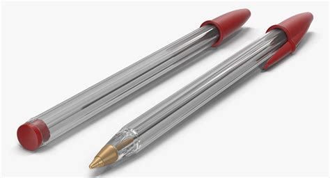 Transparent Pen Red Ink 3D Model - TurboSquid 1209411