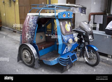 Pedi Cab Tricycle Taxi Manila Stock Photo - Alamy