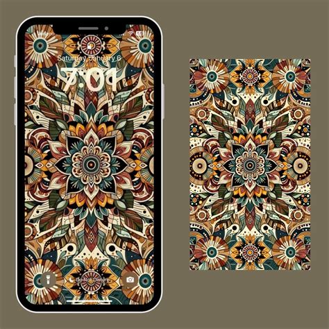 Exquisite Mandala Bundle Phone Wallpaper Collection Digital Download ...