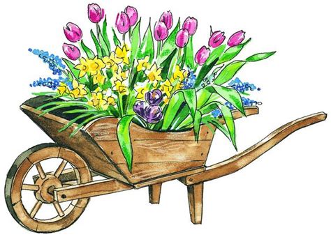 Flowers In A Garden Clipart - ClipArt Best